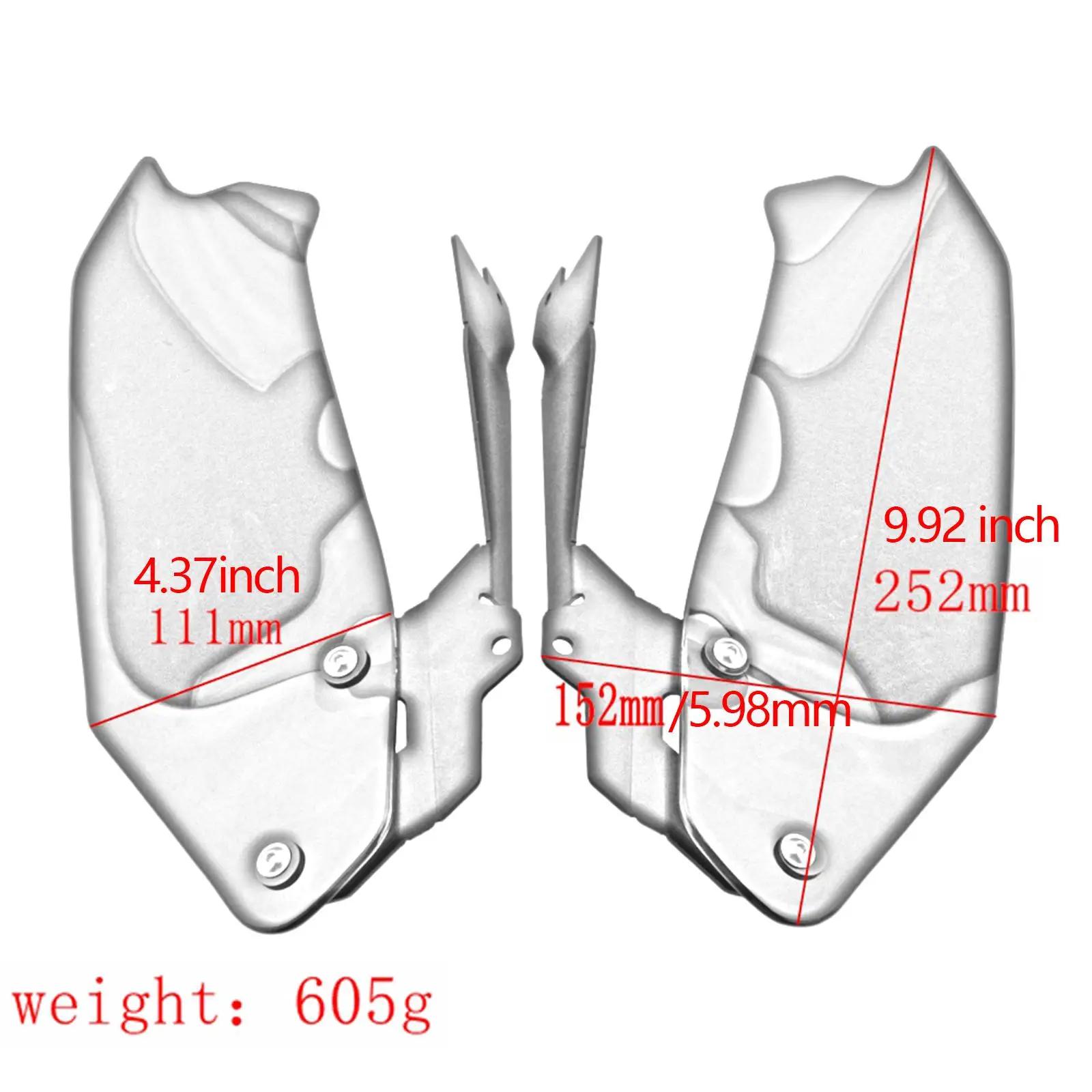 Замена бокового ветрового дефлектора мотоцикла профессиональные