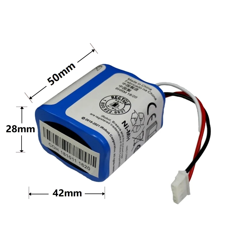 В наличии 7 2 V 2500mAh батарея для iRobot Roomba Braava 380 380T Mint 5200c Ni-MH ah v перезаряжаемая 1 шт. |