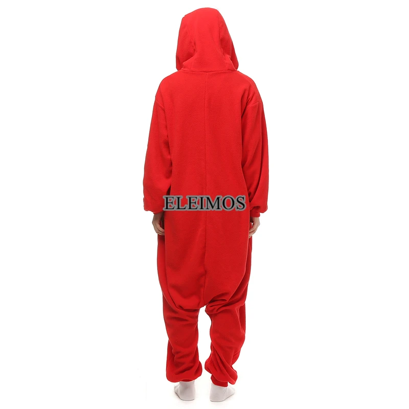 Adult Red Blue Monster Onesie Women Men Kigurumi Pyjamas Animal Cartoon Pajama Homewear Halloween Cosplay Party Costume