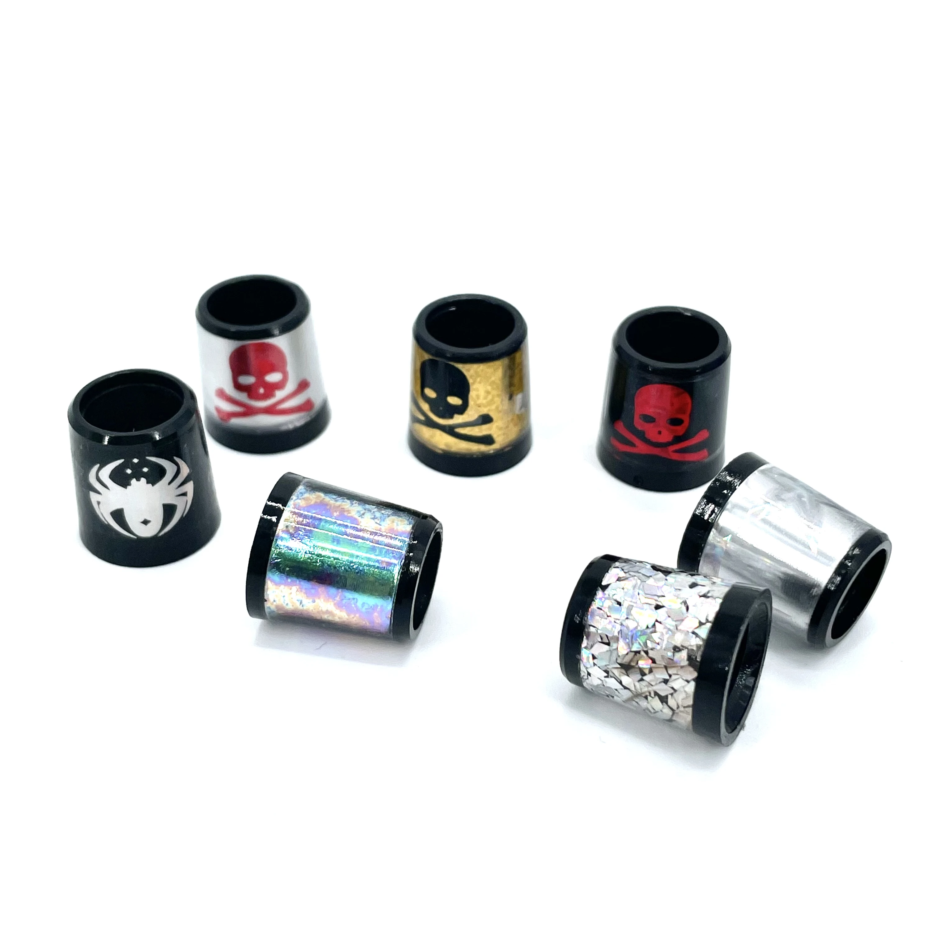 Colored Skull Ferrules Fit Iron Shaft Spec : Inner * Higher* Outer Size 9.3 *15*13.7mm