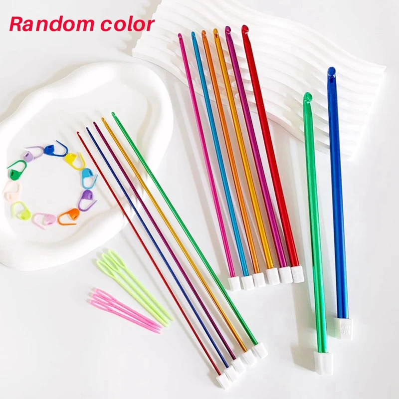 13 размеров (2-10 мм) Крючки для вязания 29 шт.