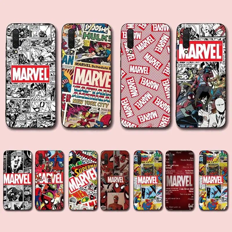 

Marvel superhero cartoon Phone Case for Xiaomi mi 5 6 8 9 10 lite pro SE Mix 2s 3 F1 Max2 3