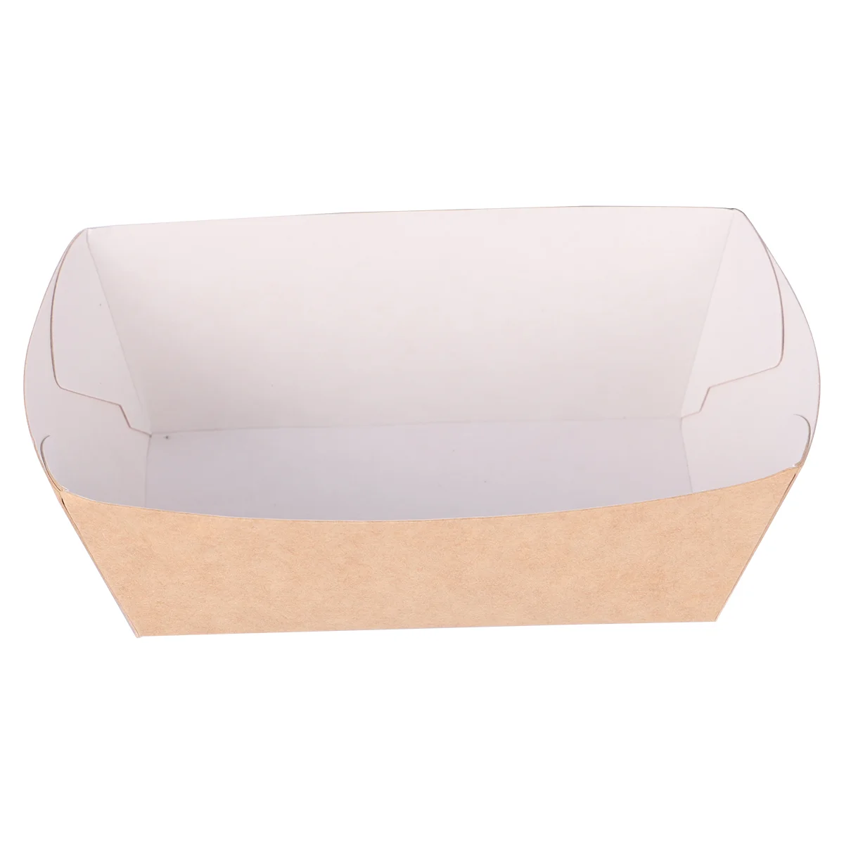 

100 Kraft Paper Paper Serving Tray Holder Plate Take Home Bowl for Party Nachos Tacos Camping