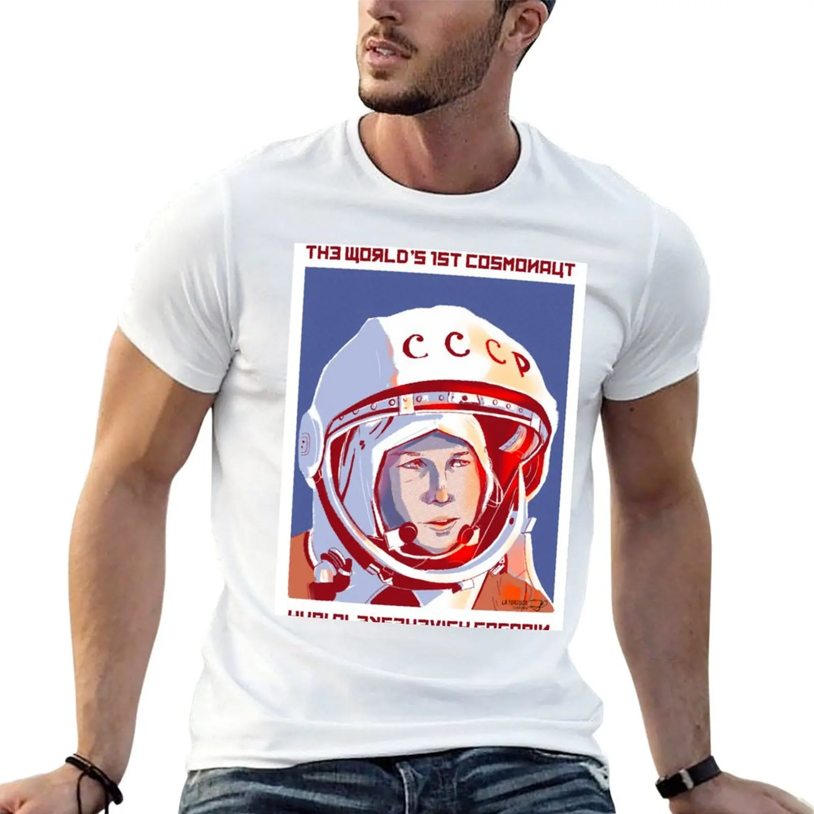 Фото Футболка Gagarin больших размеров для тренировок с коротким рукавом №1