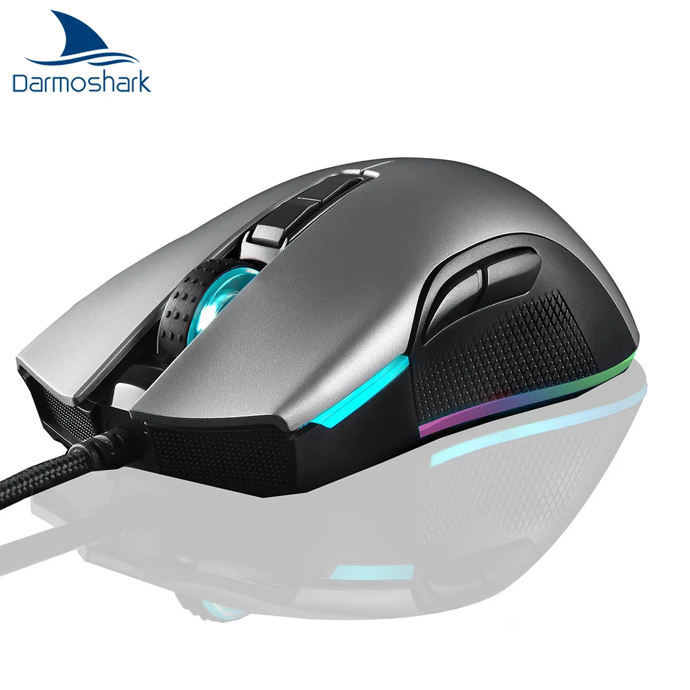 

Darmoshark Motospeed V70 Gaming Mouse RGB Backlight PAW3325 Wired 7 Buttons Optical Sensor Customize Macro For Computer Laptop