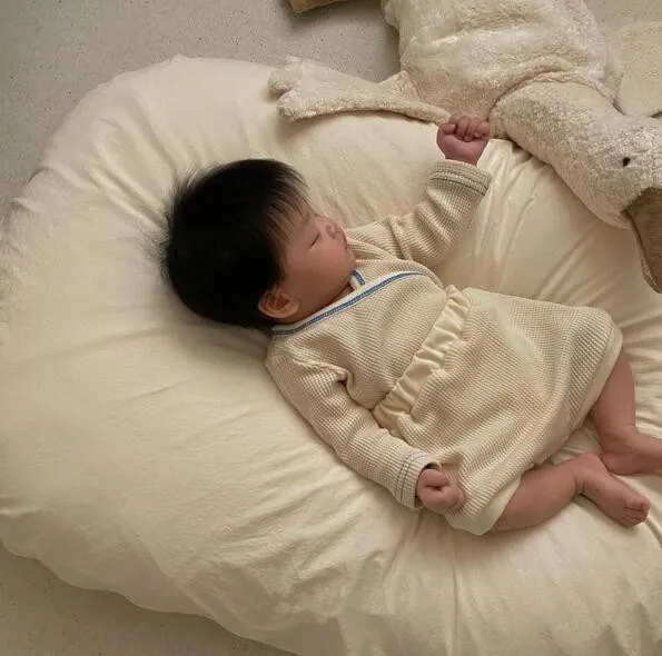 Infant Newborn Baby Casual Clothes Sets Girls Boys Spring Knitted Baby Sets Waffle Ribbed Solid Bodysuits+Short Pants