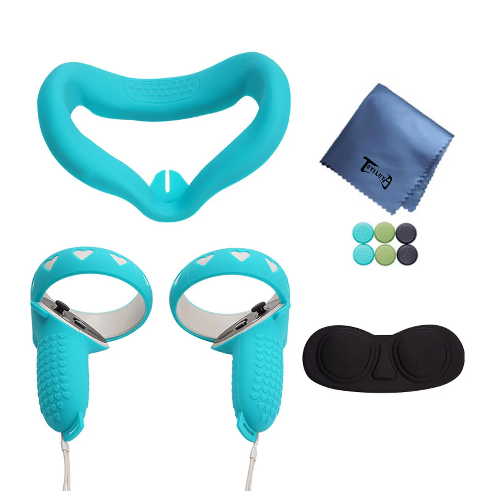 

Силиконовый защитный чехол для Oculus Quest 2, чехол для игрового сенсорного контроллера с ручкой VR, аксессуары для Quest 2