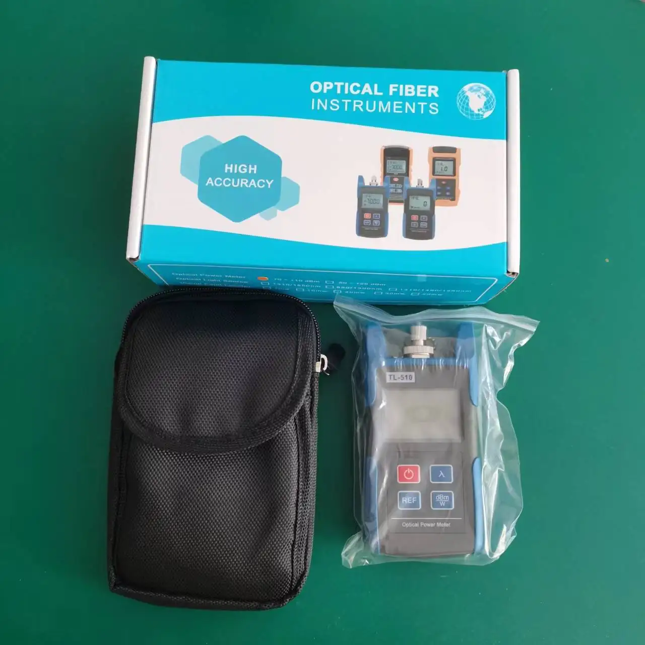 Handheld TL-510 Fiber Optic Power Meter With FC SCConnector Laser Power Meter  Fiber Optic Tester