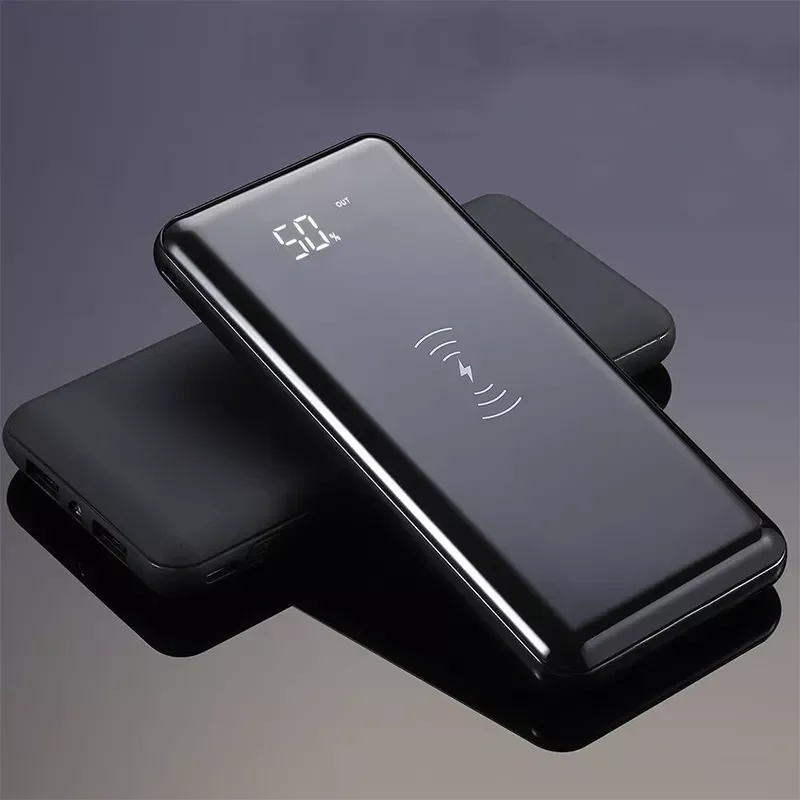 

NEW 10W Qi Wireless Charger Power Bank 10000mAh For iphone 11 8 plus X S10 plus Note8 External Battery Poverbank