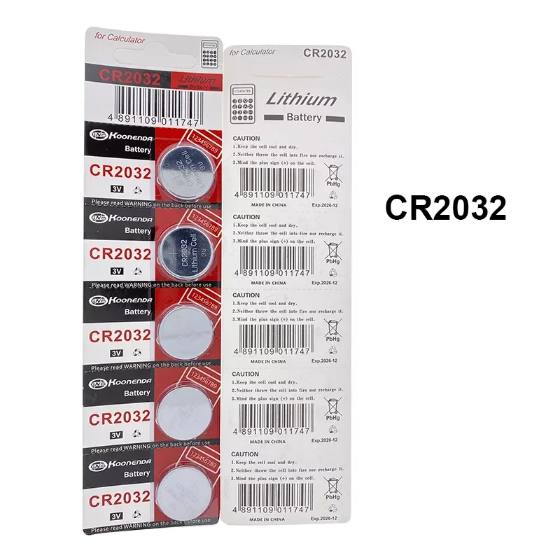 

NEW2023 Original 10PCS CR2032 Button Cell Battery cr 2032 For Watch Toys Remote Control Computer Calculator Control