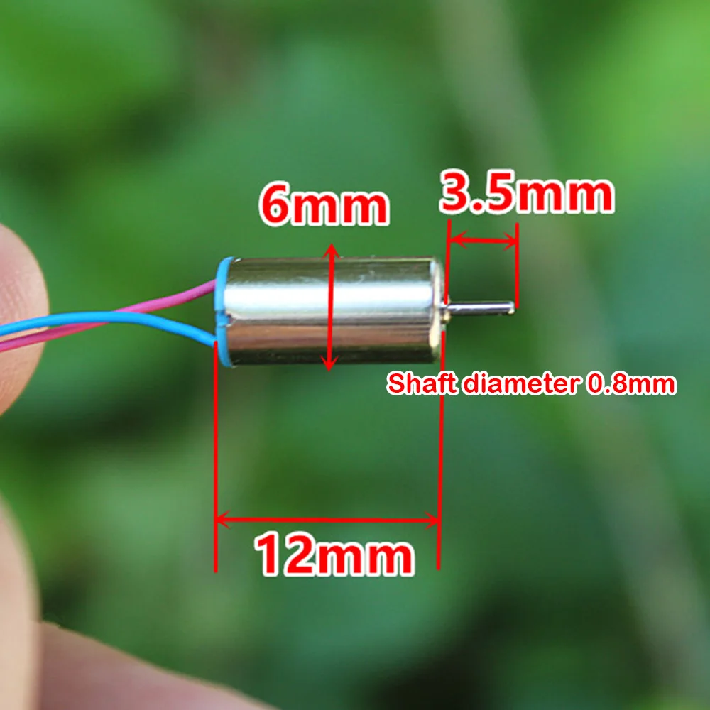10 шт. микро двигатель 612 без сердечника 6 мм * 12 постоянный ток 3 7 в 42000 об/мин