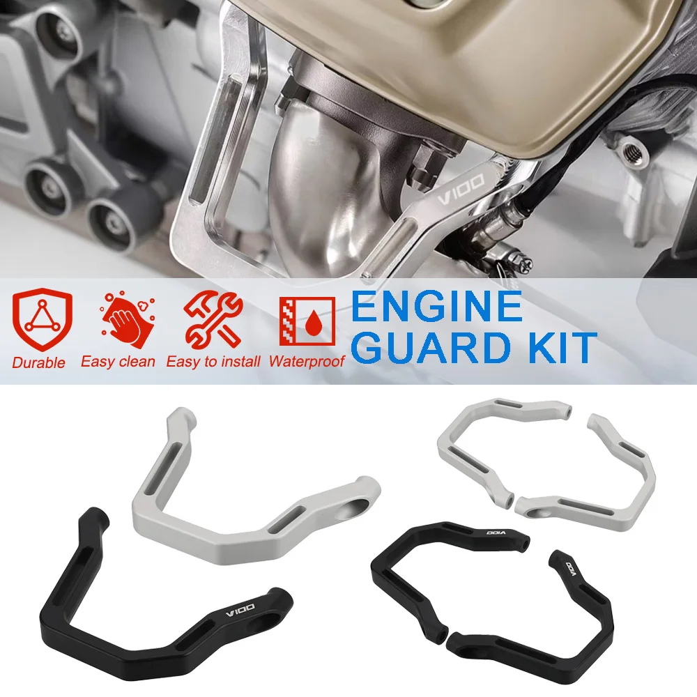 Мотоциклетный аксессуар для рамы двигателя Guzzi V 100 защита от ударов CNC алюминий