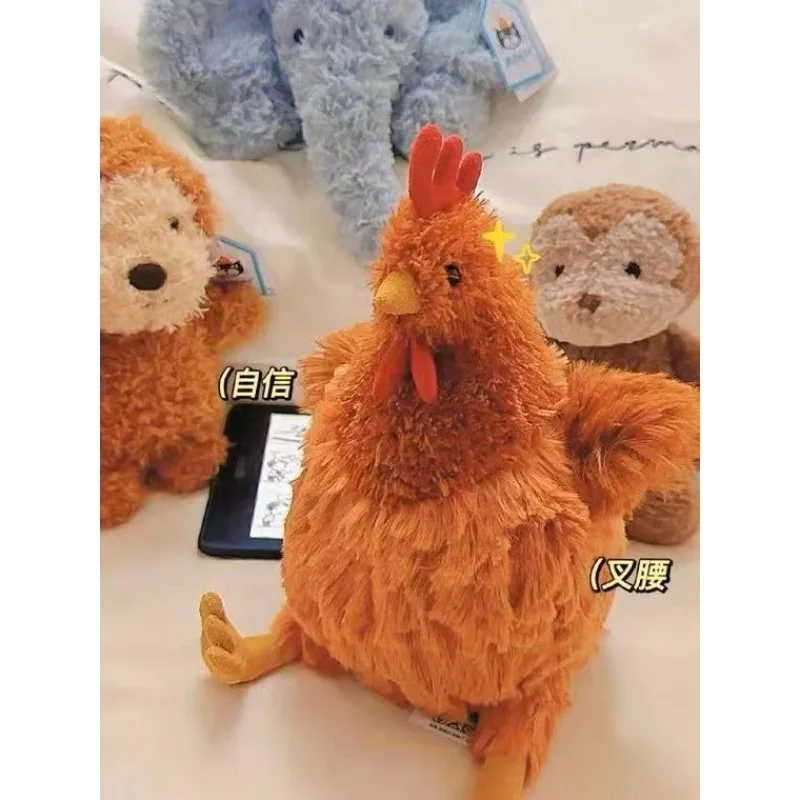 

23cm Jellycat Plush Toys Cute Soft Stuffed Animation Chicken Home Room Decor Dolls For Kid Birthday Christmas Gift