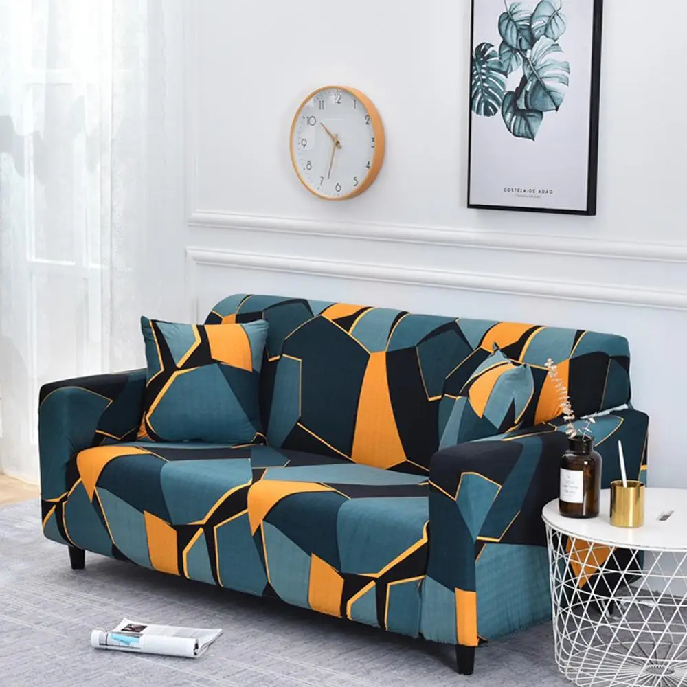 

9 Styles Stretch Sofa Cover Slipcovers All-inclusive Couch Case Geometric Sofa Loveseat Cover Cushion Cover Funda Sofa Elastica