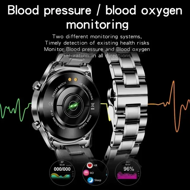 LIGE 2023 Smart Watch Men Full Circle Touch Screen Bluetooth Call Men Smartwatch Waterproof Sport Activity Fitness Watch+Box 5