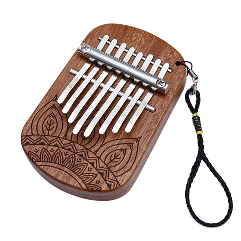 

8 Key Kalimba African Finger Thumb Piano Mahogany Wooden Keyboard Percussion Instrument Music Gift For Beginner