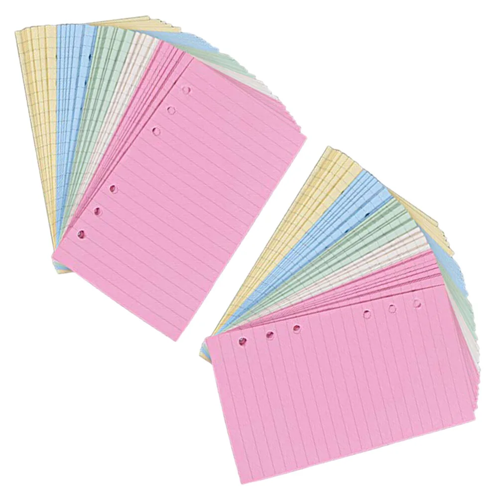 

100 Pages Color 6 Holes Loose-leaf Paper Notebook Loose Sheet Journal Live Pages A6 Loose-leaf Paper