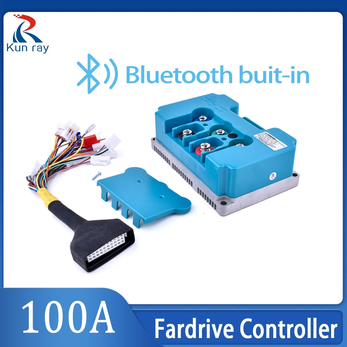 Фото Контроллер Kunray Fardriver 72В 5000Вт KR5V, запчасти для мотоциклов, аксессуары KR72V100A NS18 для электровелосипедов и мотоциклов Razor, программируемый №1