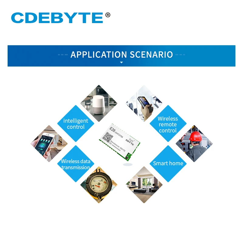 E28-2G4T27SX SX1281 Module LoRa Wireless Transceiver Transmitter Receiver UART 2.4GHz 27dBm Wireless Serial Port Module