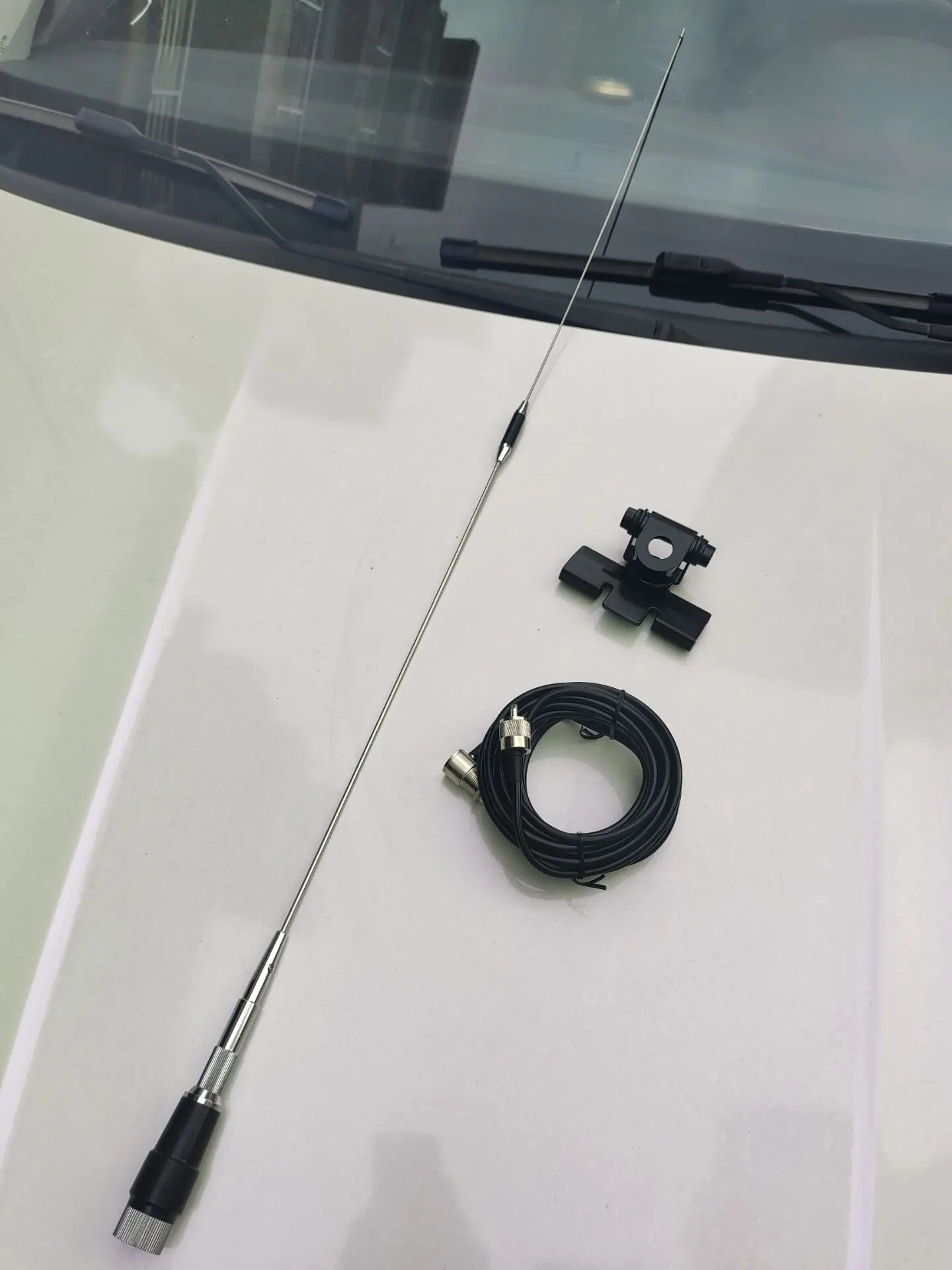 Двухдиапазонный любительский мобильный радиоприемник с УФ-защитой, плавающая антенна VHF145 UHF435M, автомобильная двухсторонняя радиосвязь PL259 UHF для мужчин