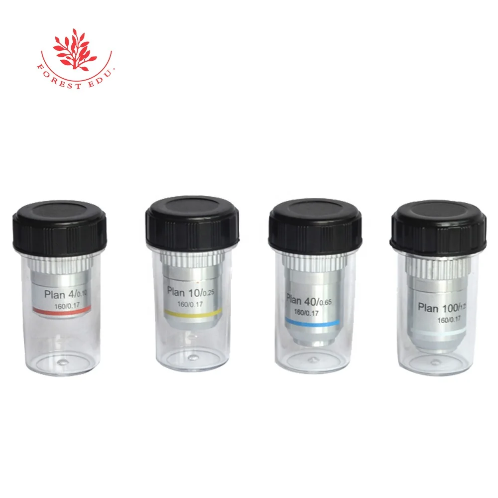 Оптические аксессуары 195 конъюгированный 40X 100X ПЛАН Ахроматический объектив