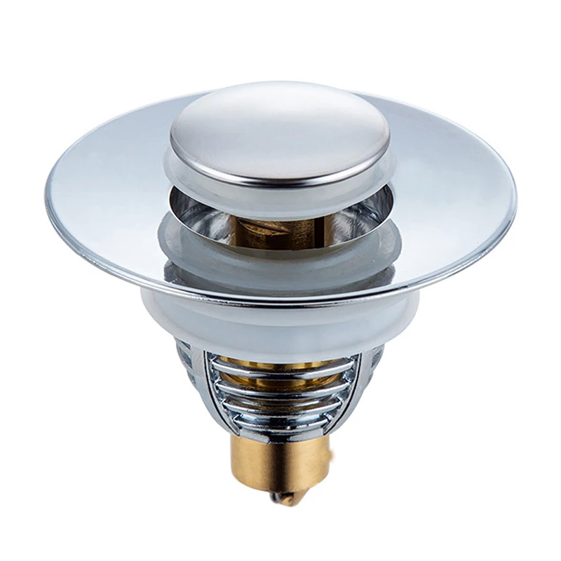 

Universal Copper Pop-Up Bounce Core Basin Drain Filter Hair Catcher Deodorant Bath Stopper Kitchen Bathroom Tool High Quality