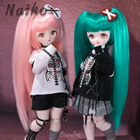 BJD Doll Naiko 1/4 Fullset Resin Material Dolls T-shirt And Skirt Sister Dress Dolls Surprise Gift for Girls