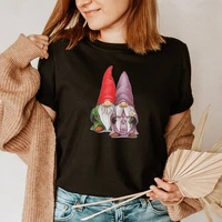 happy gnomes graphic t shirts christmas vintage streetwear women sexy tops cute gnomes women clothing aesthetic m
