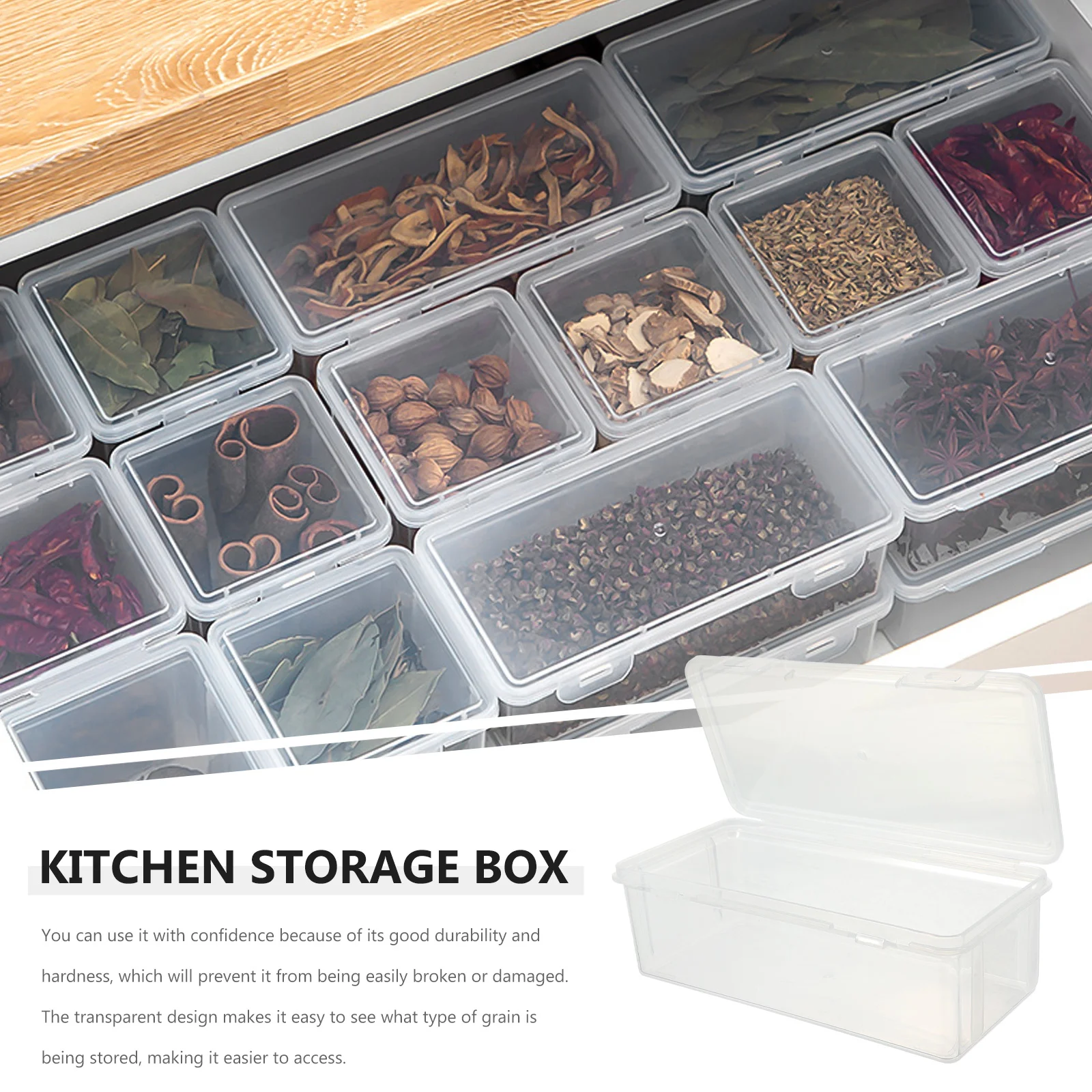 

Cheese Utensil Holder Lid Fridge Sealed Container Square Fruit Canister Food Fresh Keep Box Plastic Refrigerator