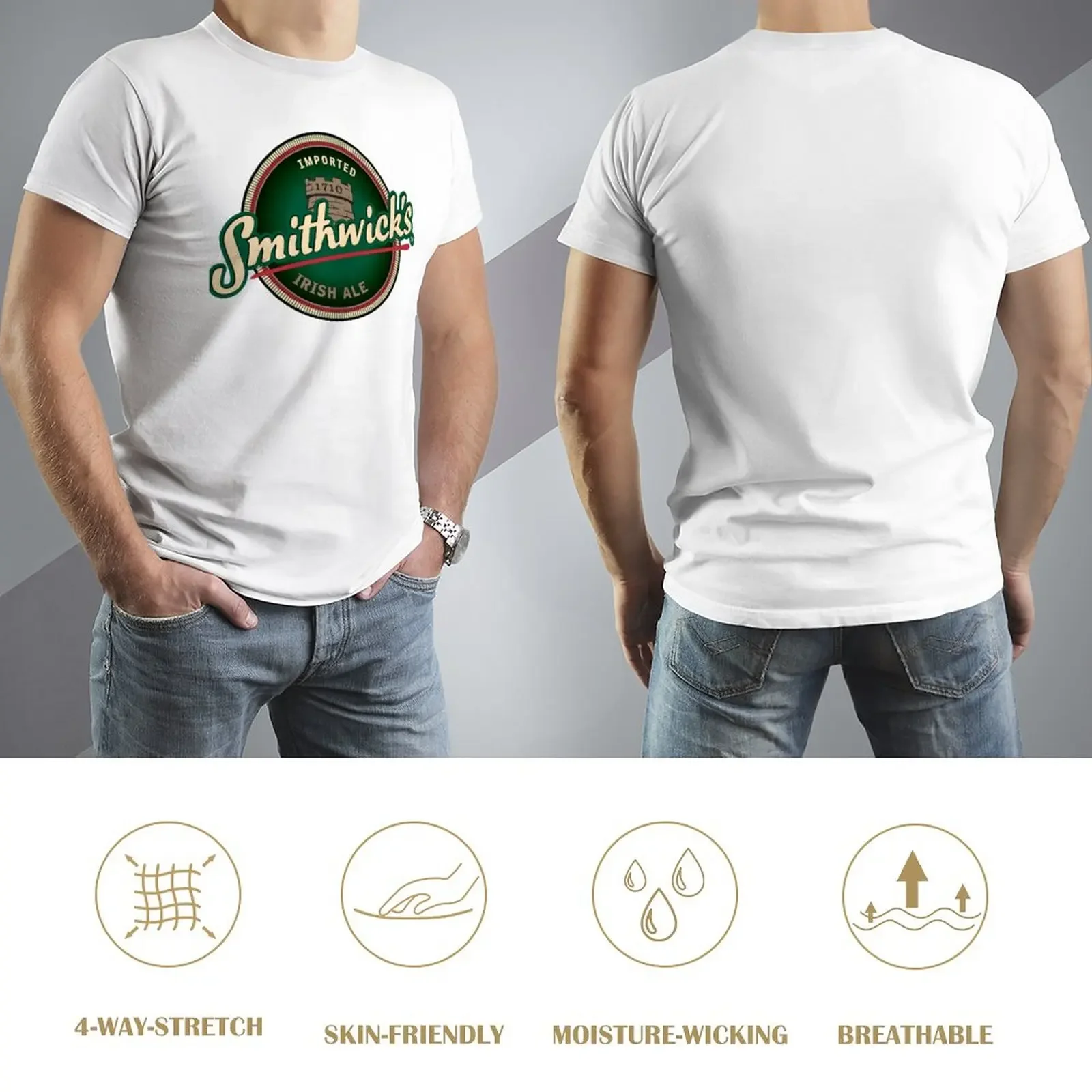 Фото Футболка Smithwick B.eer, футболка с графическим рисунком, топы, футболки с графическим рисунком для баскетбола, незаменимая футболка, футболки для мужчин №3
