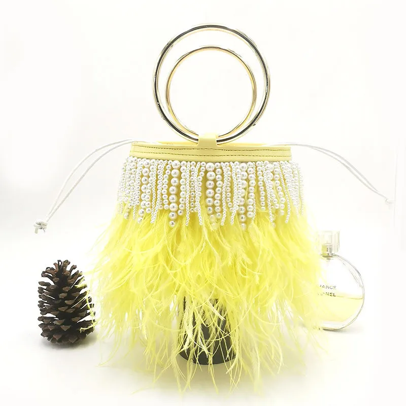 Роскошная вечерняя сумка-клатч с жемчужной кисточкой дизайнерская сумка через
