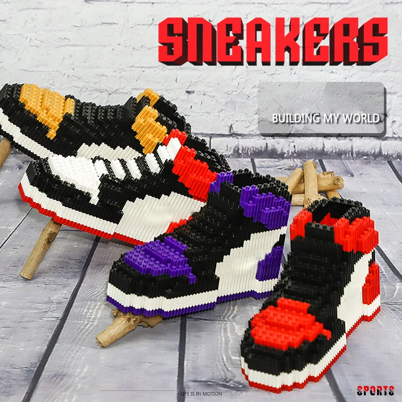 Sneakers Model Buliding Bricks Assembly Toys For Friends Kids Brithday Gift