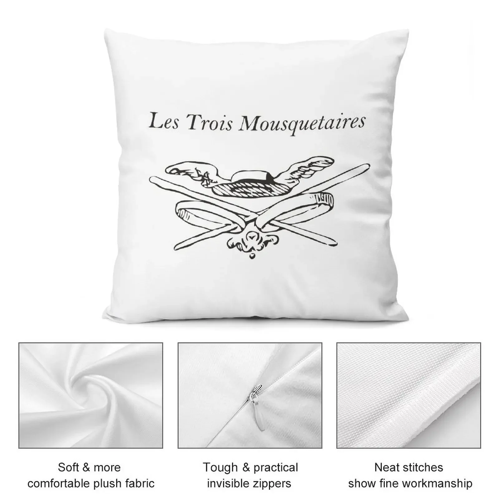 Les Trois Mousquetaires-Три Musketeers декоративная подушка Рождественская для дома