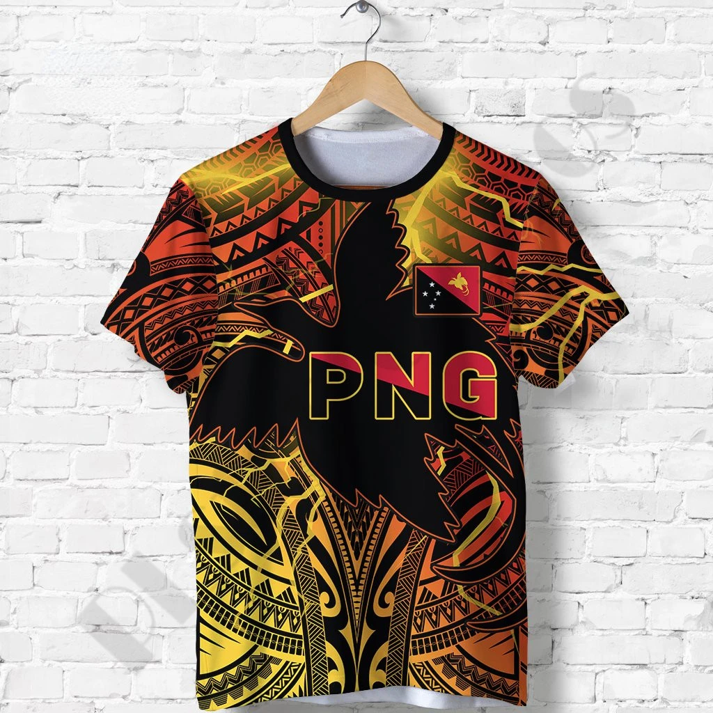 

Новинка 2022, футболка с коротким рукавом с 3D принтом, мужская, женская, мужская, Повседневная Уличная одежда унисекс из Папуа, Новой Гвинеи, По...