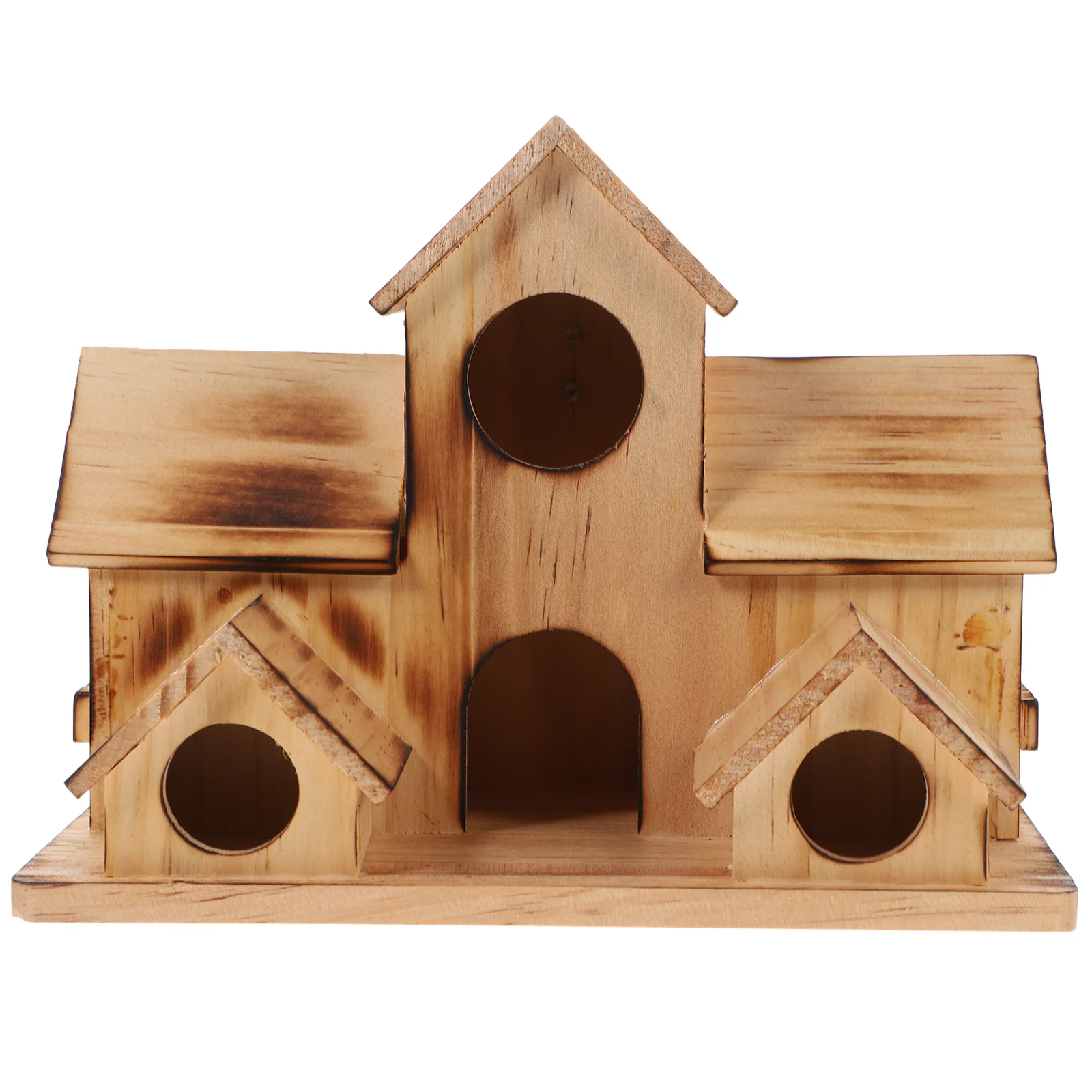

Wooden Bird House Wood Craft Bird House Birds Supply Outdoor Bird Feeder