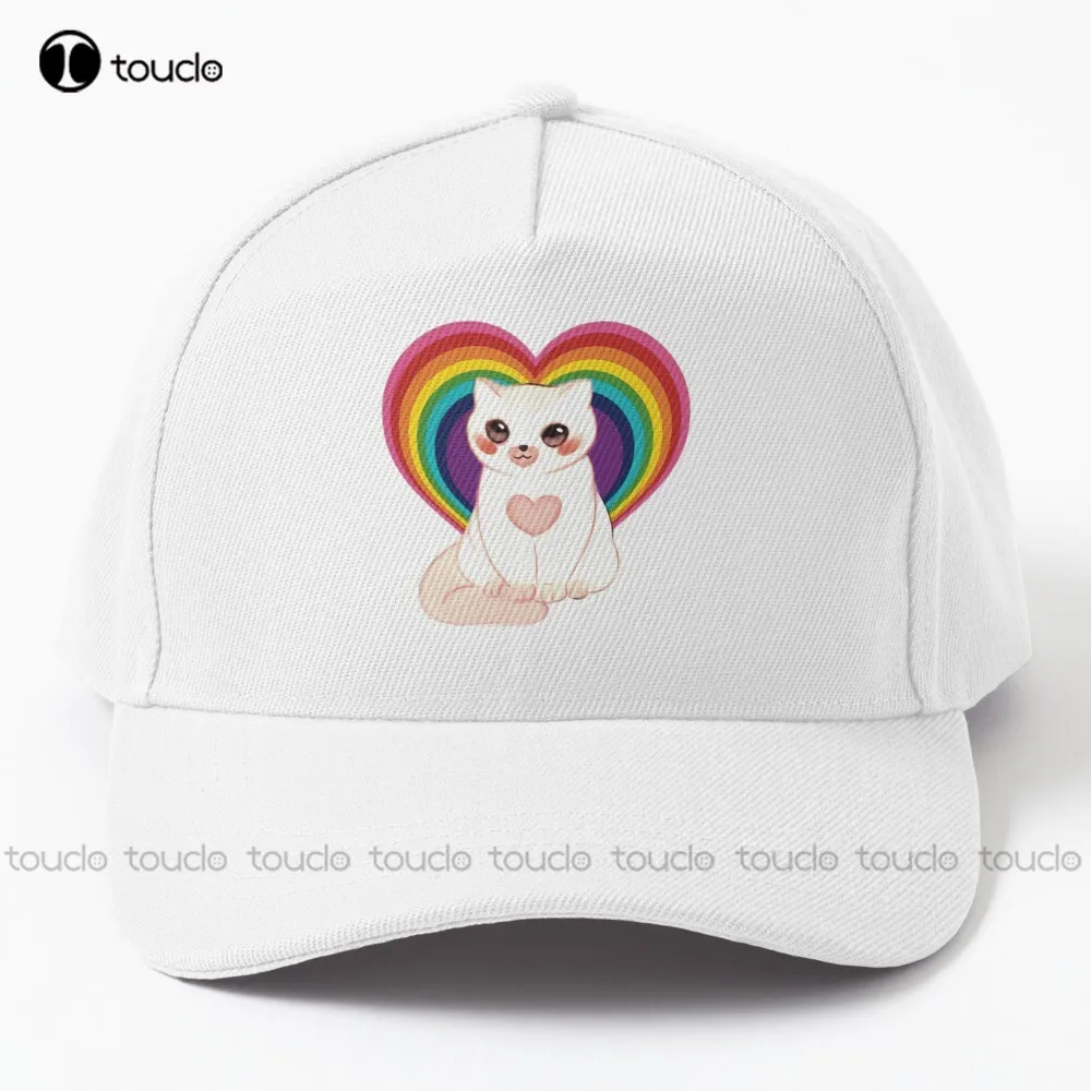 

Бейсболка Pride Cat ЛГБТ, кепка с рисунком геев, кошек, сердец, модная индивидуализированная шапка для женщин, для взрослых, подростков, молодежи...