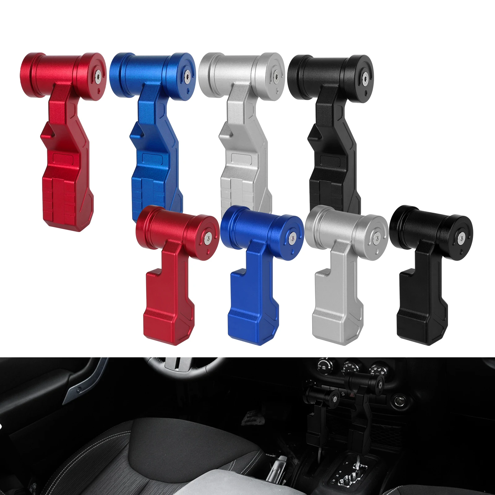

M8 M10 M12 Aluminum Universal Aircraft Gear Kit Gear shift knob Car Modified Aircraft Joystick Ergonomic Shift Head Car Styling