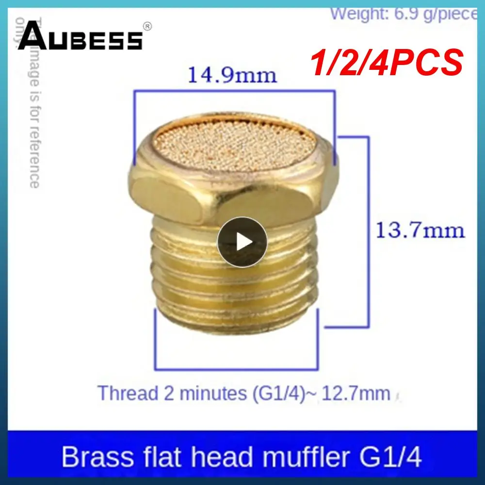 1/2/4 шт. Пневматический Глушитель выхлопных газов глушитель 1/8 1/4 3/8 1/2 BSP наружная