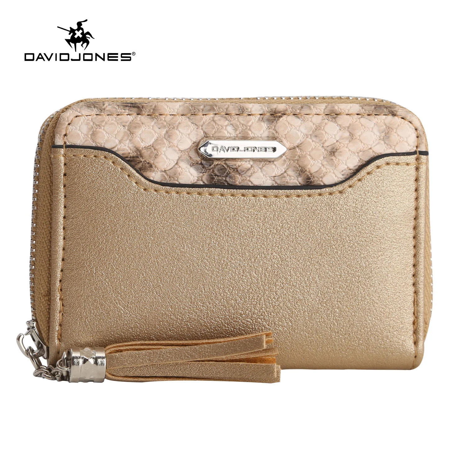 

David Jones Fashion Women's Wallet 2023 Designer Short Ladies Clutch Bag Vintage Women's Purses PU Leather Card Holder for Girls