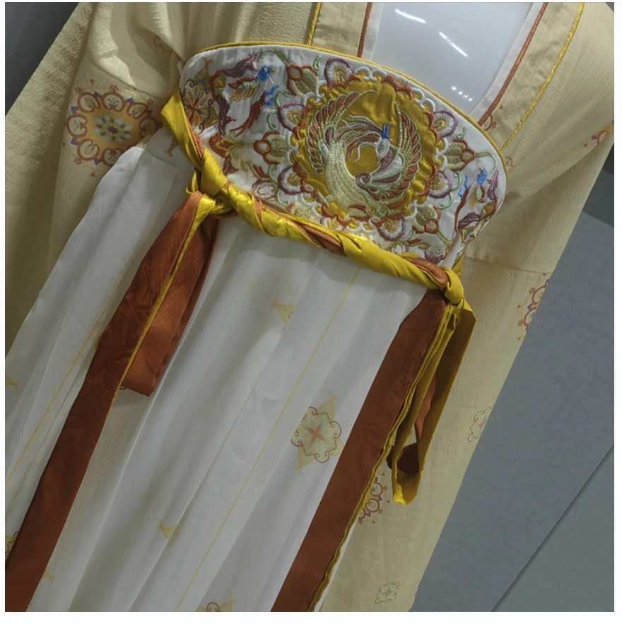 Jinwu демисезонное детское платье ханьфу в китайском стиле с длинным рукавом