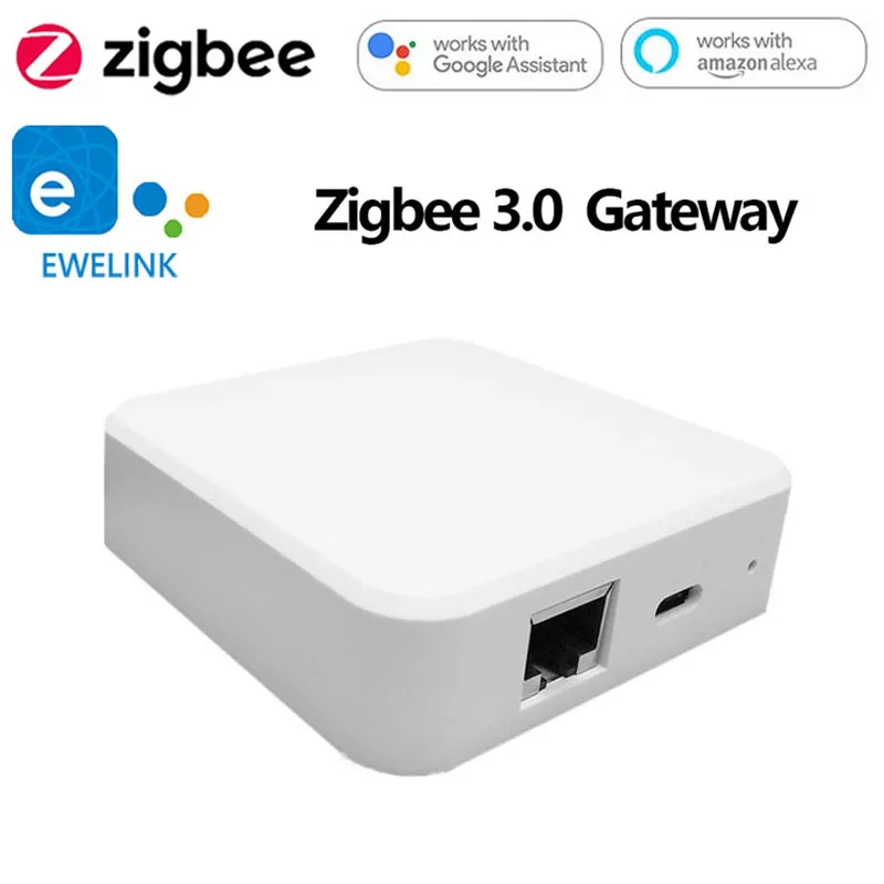 Умный Ethernet-мост Zigbee 3,0, шлюз Wi-Fi, док-станция, устройства ZigBee могут мигать, подключите приложение EWeLink к Alexa Google