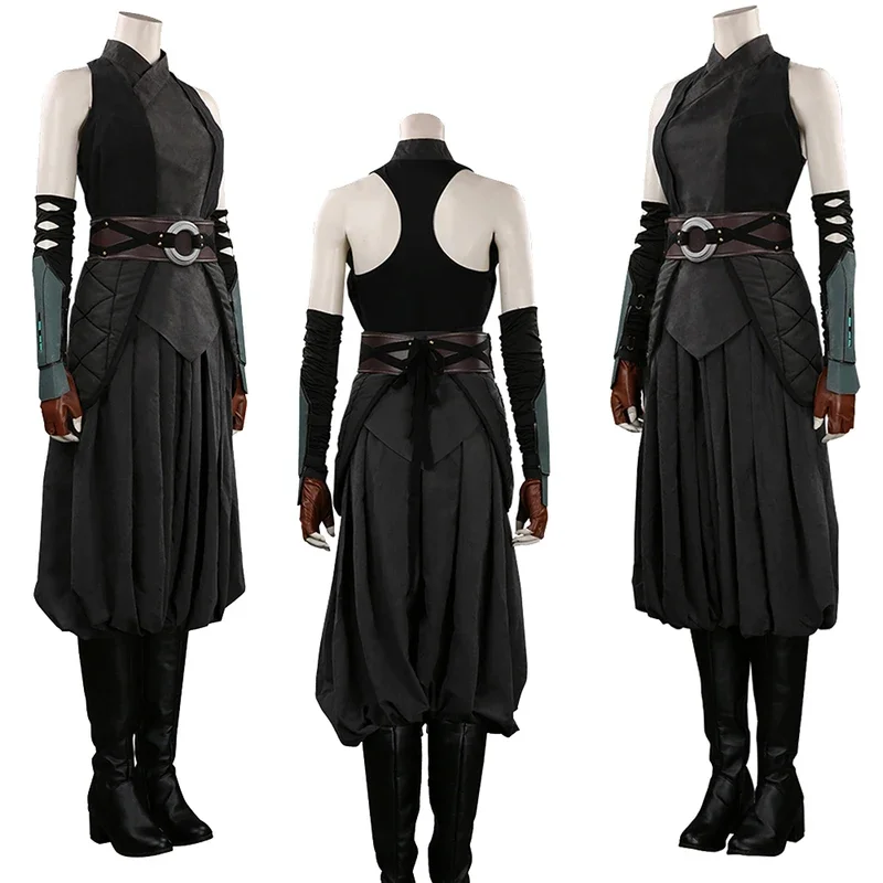 Asoka Косплей Фантазия Головные уборы ТВ Охотник за головами Женский костюм джедая