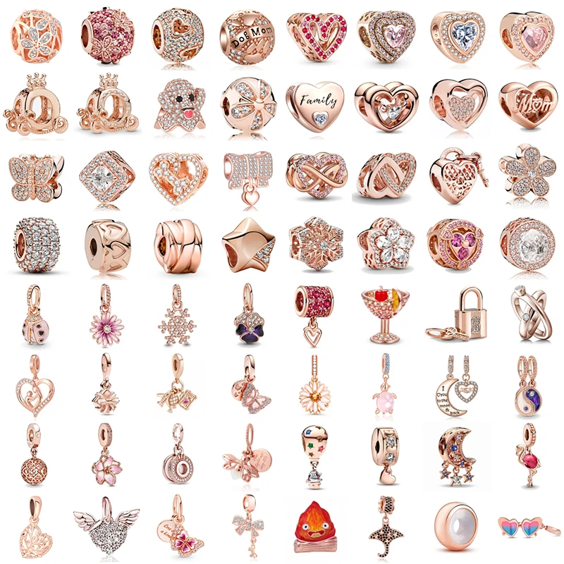 Подвеска из серебра 925 пробы с покрытием розового золота