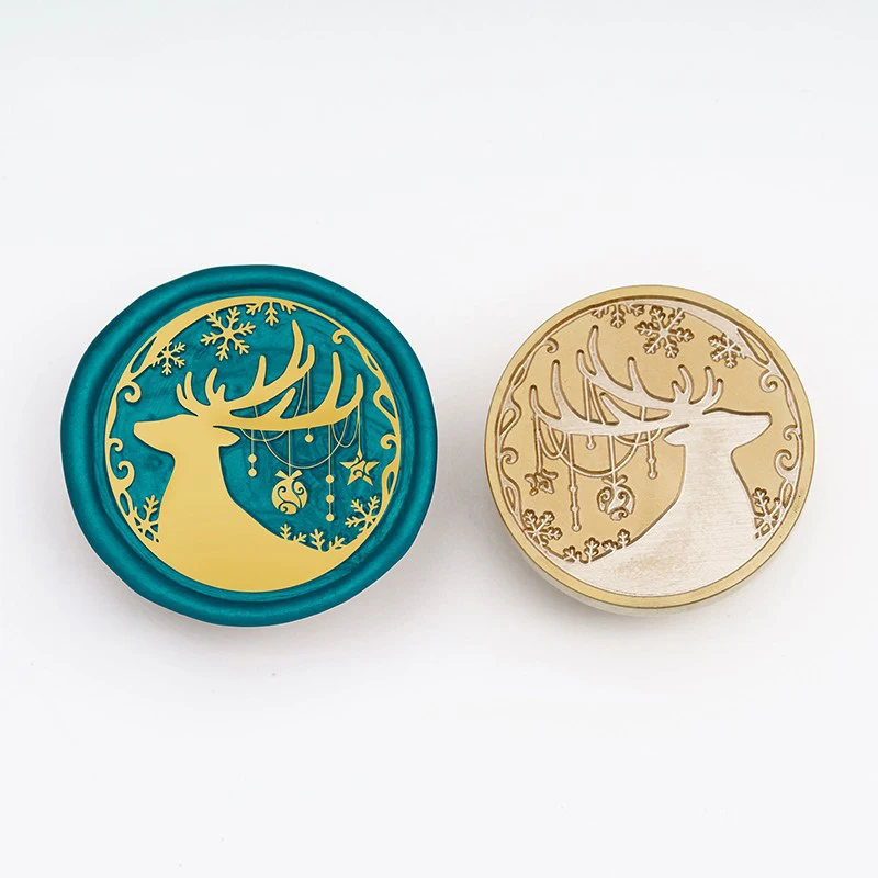 

Рождественский воск, яркий винтажный штамп в стиле ретро, Медная головка для фестиваля, подарочной упаковки, украшения для скрапбукинга