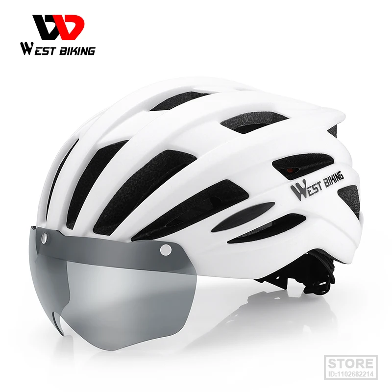 

Мужской защитный велосипедный шлем, магнитные очки, женский шлем с ярким оборудованием для горного велосипеда