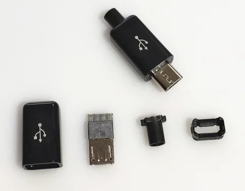 10 комплектов Micro USB 4Pin 5Pin штекерные разъемы штекеры черные белые сварочные данные OTG линейный интерфейс «сделай сам» кабель для передачи данных аксессуары