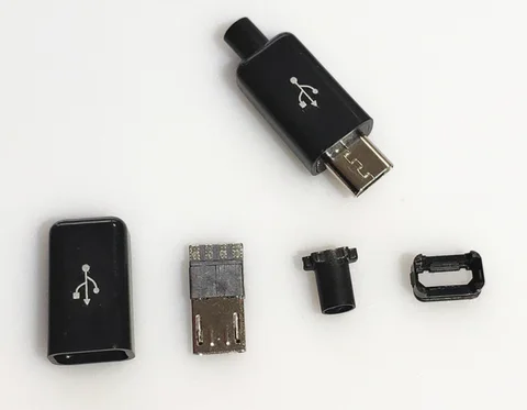 Штекерный разъем Micro USB 4Pin 5Pin, 10 комплектов - изображение
