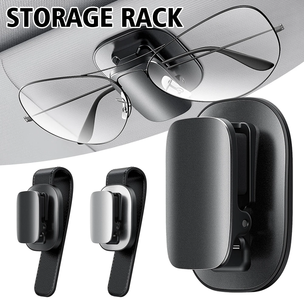 

2021 Car Glasses Storage Holder Card Clip Auto Interior Organizer Accessories Self-adhesive Type/ Clamping Type