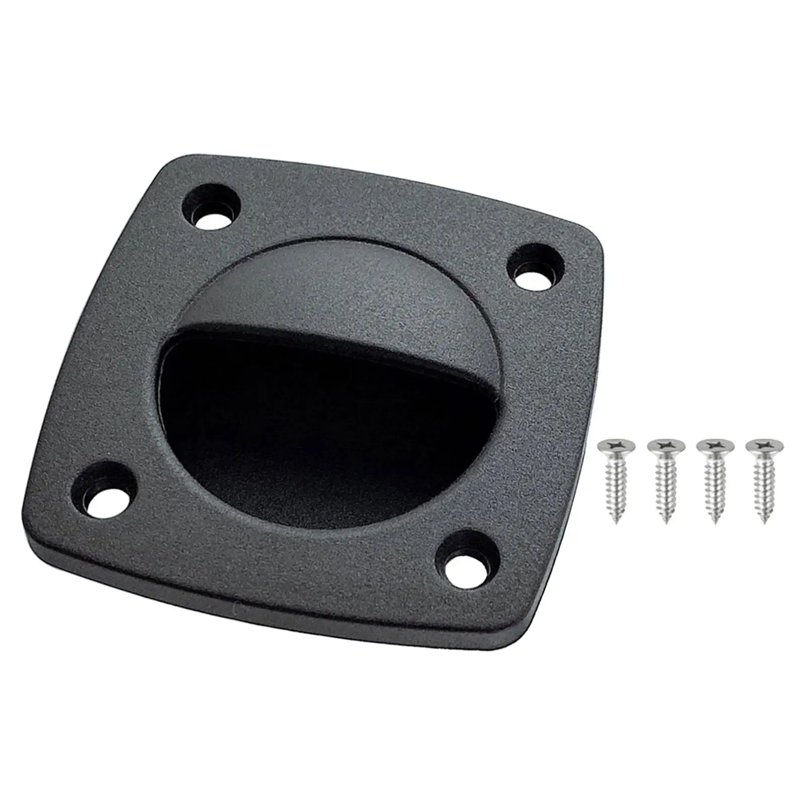 

Boat Hatch Pull Flush Lift, Flush Pull, Marine Grade /Hard Nylon, Durable, 4 Pcs Screws