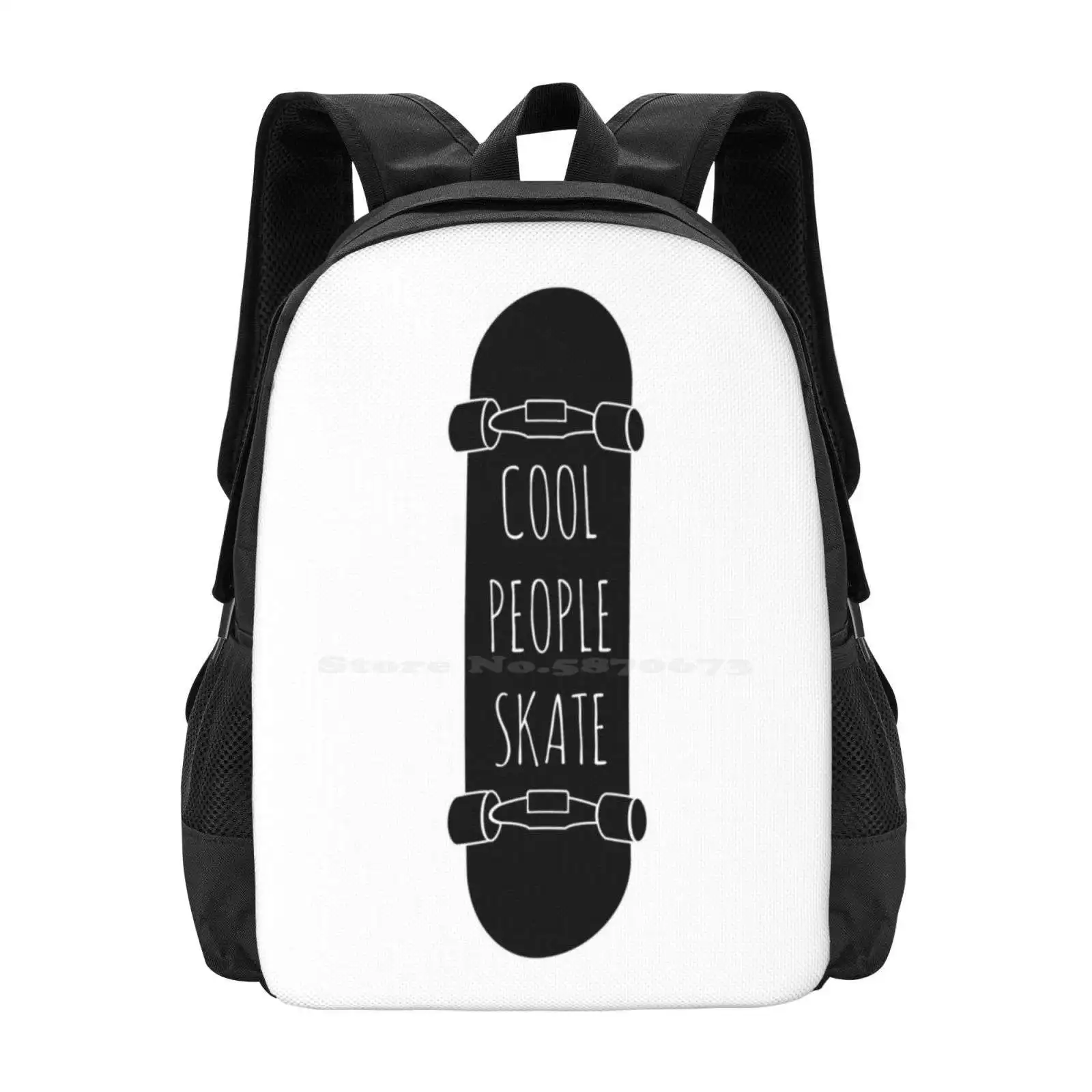 

Cool People Skate Bag Backpack For Men Women Girls Teenage Skater Skating Skateboarder Skateboarding Funny Quote Statement